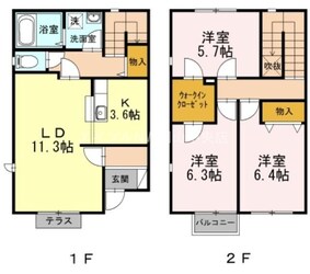 コンフォレスト白壁Ａの物件間取画像